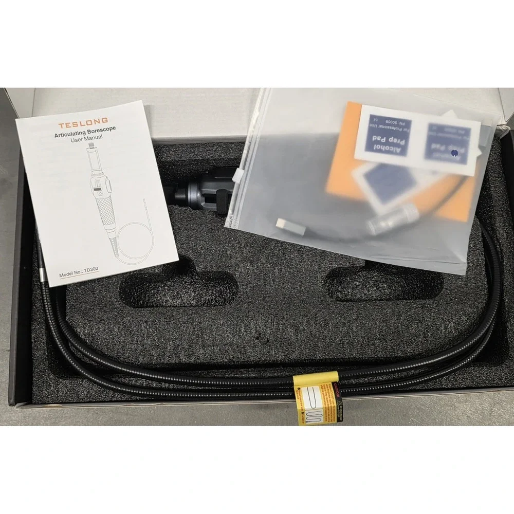 Teslong Two-Way Articulating Borescope USB-C Endoscope Inspection Camera 5FT